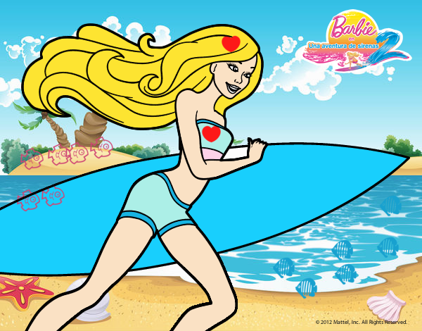 barbie al agua