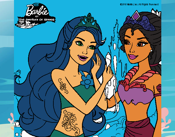 Barbie se despiede de la reina sirena