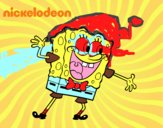 Bob Esponja saludando