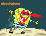 Bob Esponja saludando