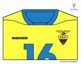 Camiseta del mundial de fútbol 2014 de Ecuador