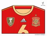 Camiseta del mundial de fútbol 2014 de España