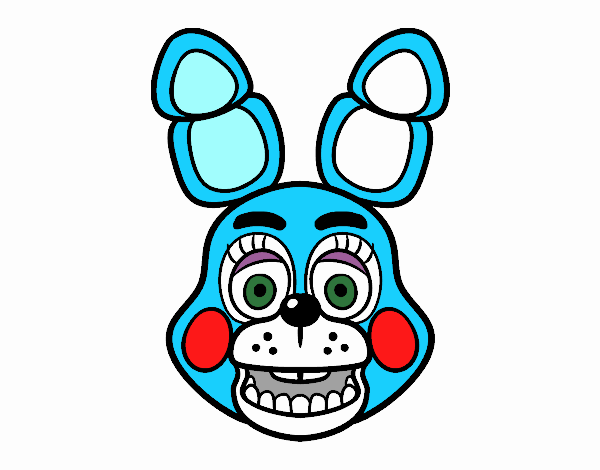 Cara de Toy Bonnie de Five Nights at Freddy's