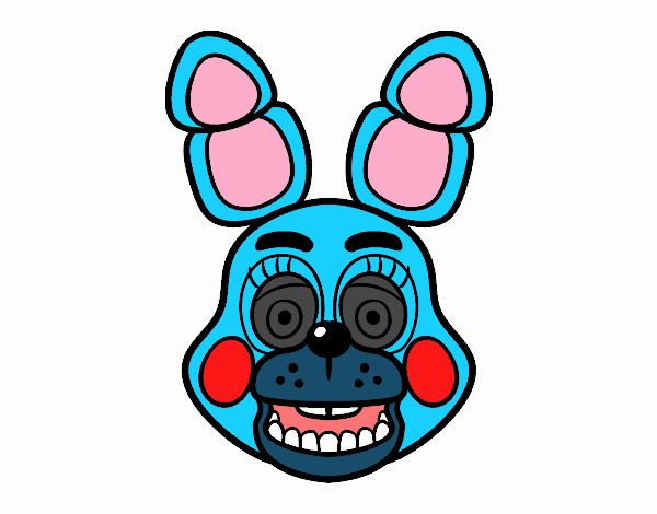 Cara de Toy Bonnie de Five Nights at Freddy's