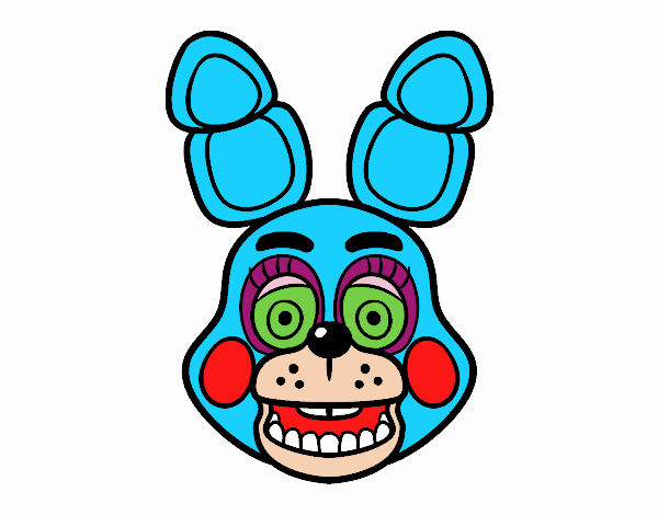 Cara de Toy Bonnie de Five Nights at Freddy's