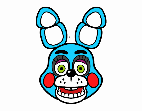 Cara de Toy Bonnie de Five Nights at Freddy's