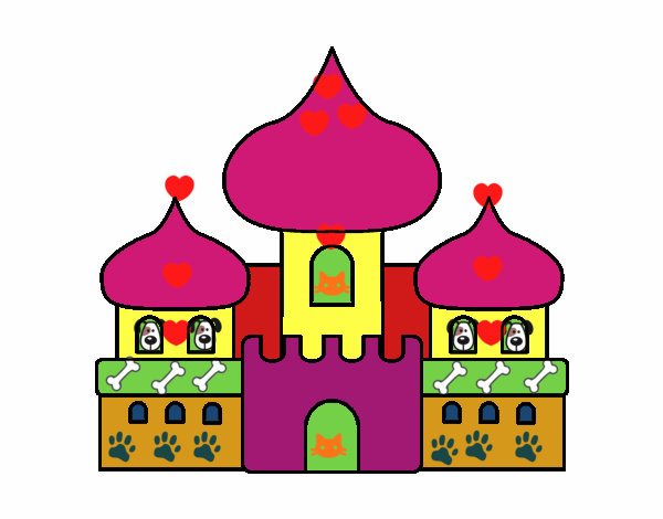 el castillo de perritos