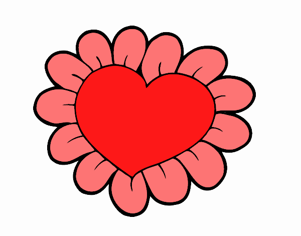 Corazón flor