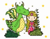 Dragón y princesa