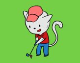 Gato golfista