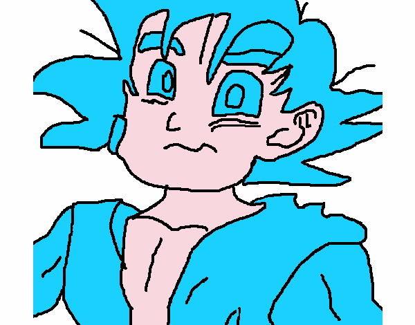 Dibujo de Goku pintado por en  el día 20-07-20 a las 18:45:48.  Imprime, pinta o colorea tus propios dibujos!