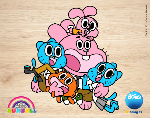 Gumball y amigos contentos