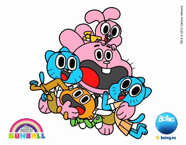 Gumball y amigos contentos