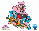 Gumball y amigos contentos