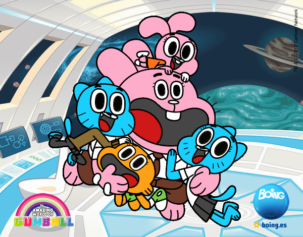 Gumball y amigos contentos