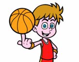 Jugador de baloncesto junior