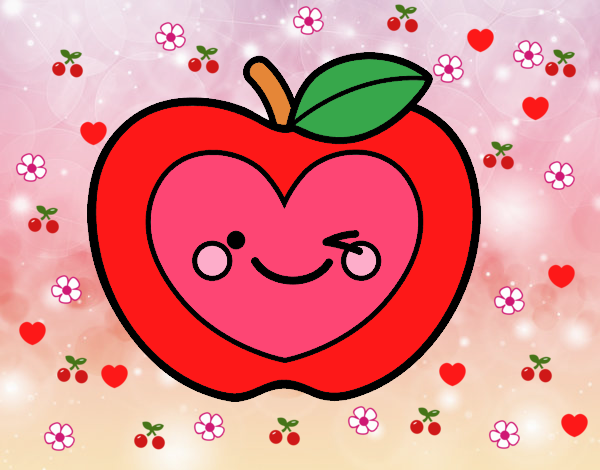 Manzana corazón