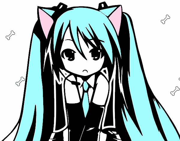 Hatsune miku me encanta cute