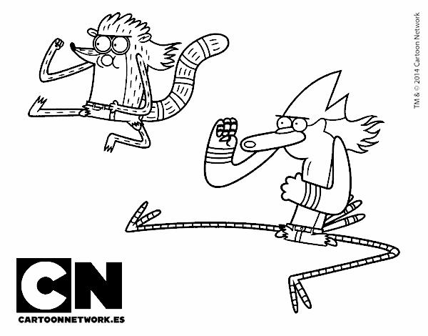 Mordecai y Rigby karatekas