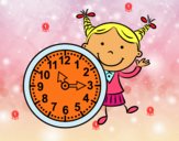 Niña con reloj