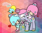 Niñas y Unicornio Kawaii