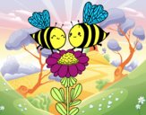 Pareja de abejas