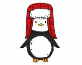 Pingüino con gorro