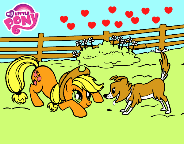 Applejack y Winona