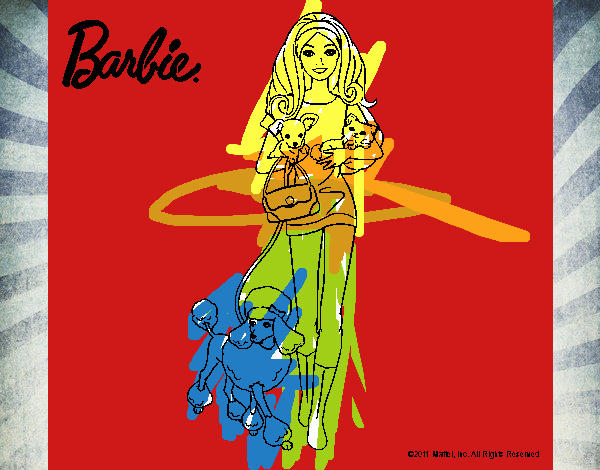 Barbie con sus mascotas