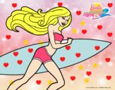 Barbie corre al agua