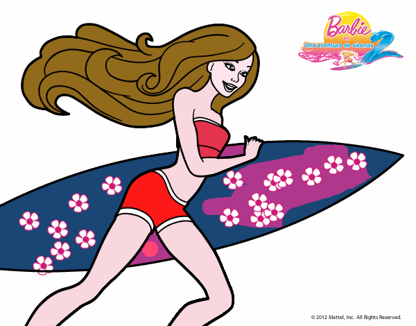 Barbie corre al agua