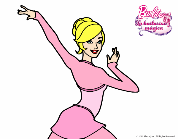 Barbie en postura de ballet
