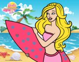 Barbie va a surfear