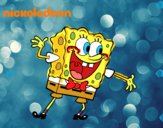 Bob Esponja saludando