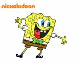 Bob Esponja saludando