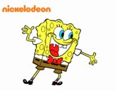 Bob Esponja saludando