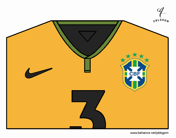 Camiseta del mundial de fútbol 2014 de Brasil