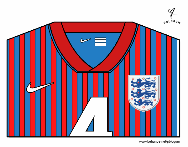 Camiseta del mundial de fútbol 2014 de Inglaterra