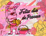 Conejo con muchos huevos de Pascua