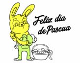 Conejo con muchos huevos de Pascua