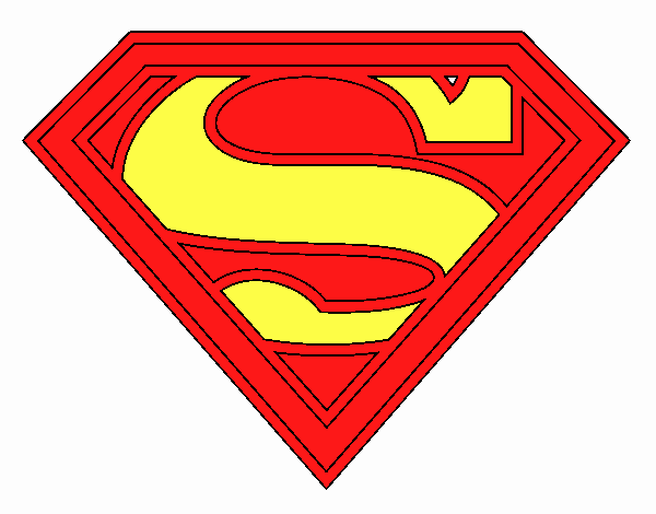 Dibujo de Escudo de Superman pintado por en Dibujos.net el día 27-07-20 a  las 20:11:33. Imprime, pinta o colorea tus propios dibujos!
