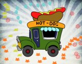 Food truck de perritos calientes