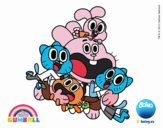 Gumball y amigos contentos