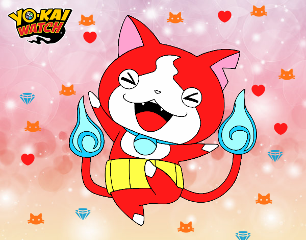 Jibanyan feliz