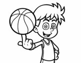 Jugador de baloncesto junior