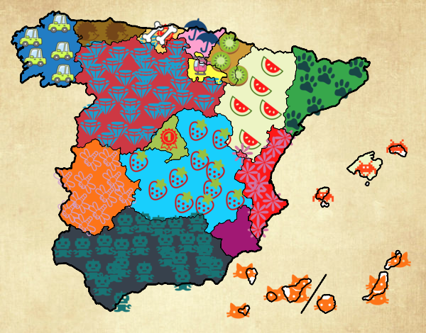mapa de España 
