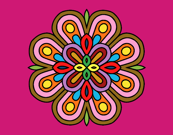 Dibujo de Mandala arte visual pintado por en  el día 28-07-20 a  las 22:17:36. Imprime, pinta o colorea tus propios dibujos!