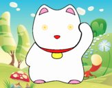 Maneki-neko blanco