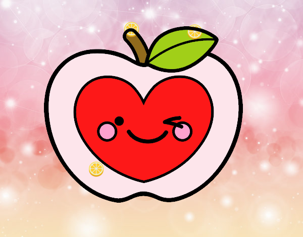 Manzana corazón