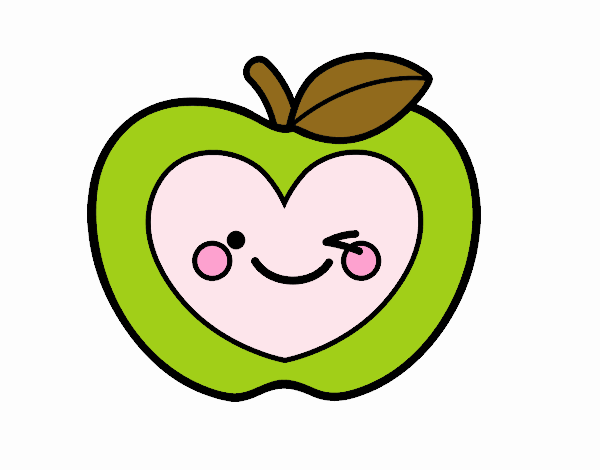 Manzana corazón